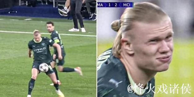哈兰德比赛中遭“爆击”敏感部位,忍痛坚持助曼 哈兰德比赛中遭“爆击”敏感部位,忍痛坚持助曼